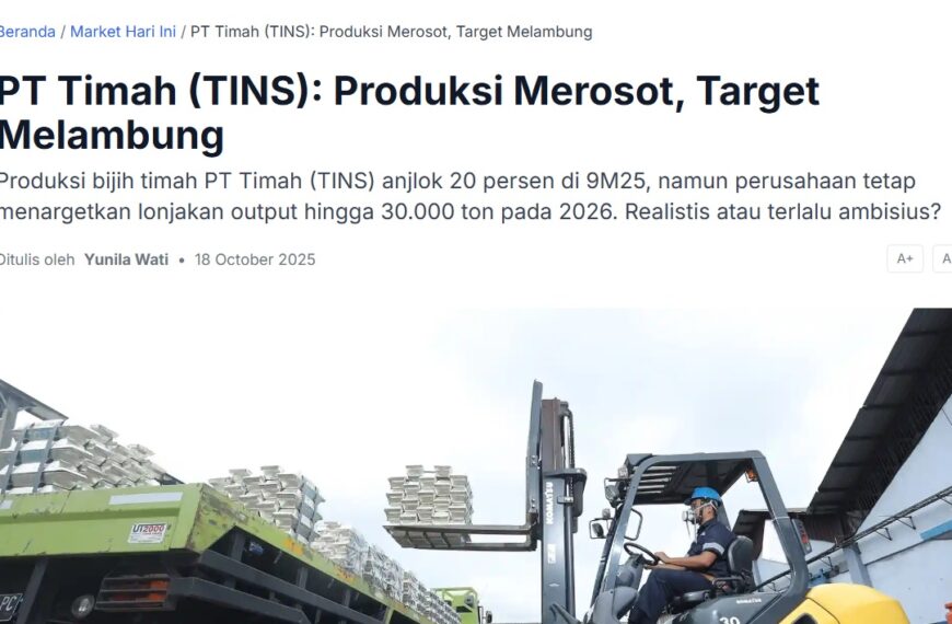 Ironi Timah Indonesia: Dilema BUMN, Pasokan, dan Nasib Tambang Rakyat