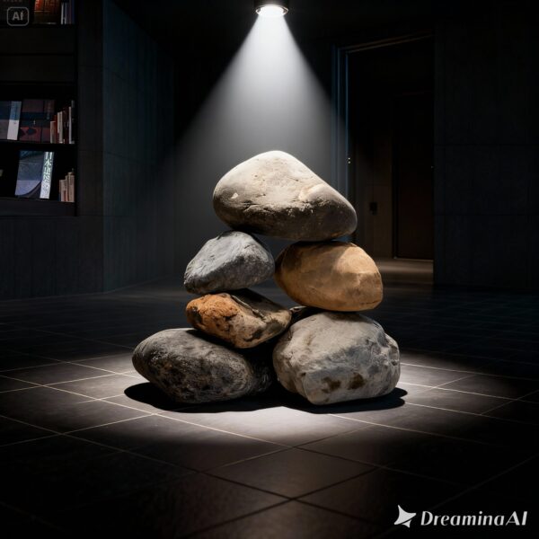 Ketika Batu Kali Diolah Menjadi Karya Seni Ruang