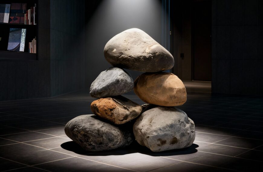 Ketika Batu Kali Diolah Menjadi Karya Seni Ruang